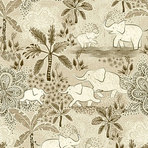 Happy Elephants light sand neutral- medium size