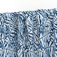 Blue tropical leaves / Large