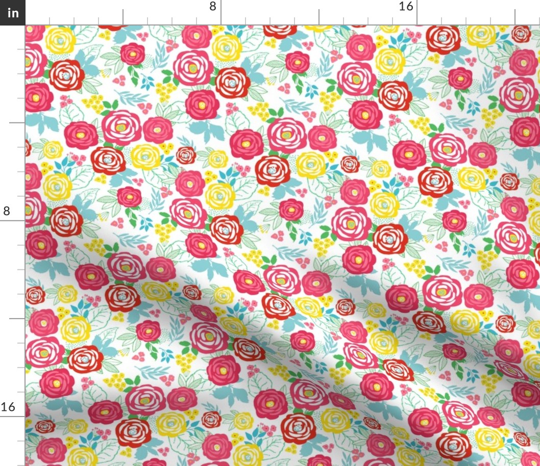 6" Retro Summer Florals