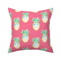 6" Summer Pineapple in Pink