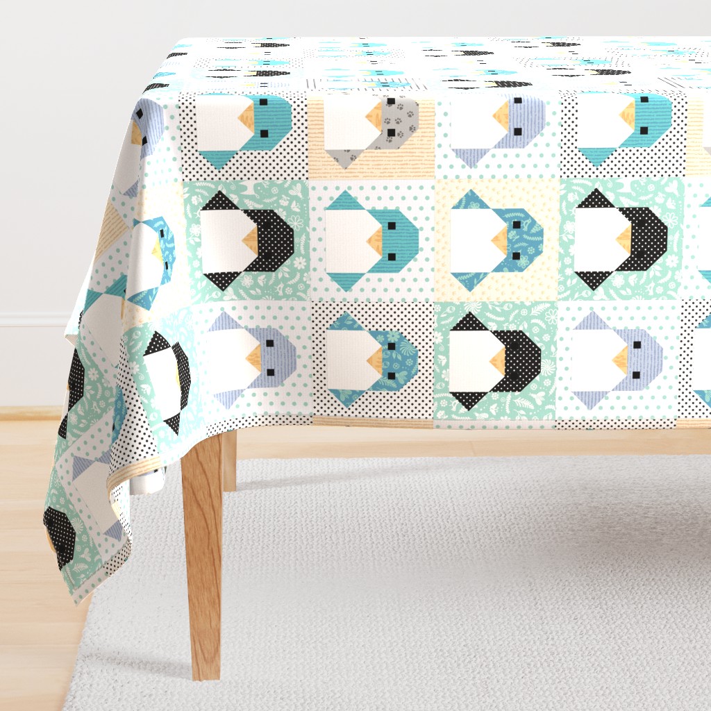 Origami Penguin Cheater Quilt