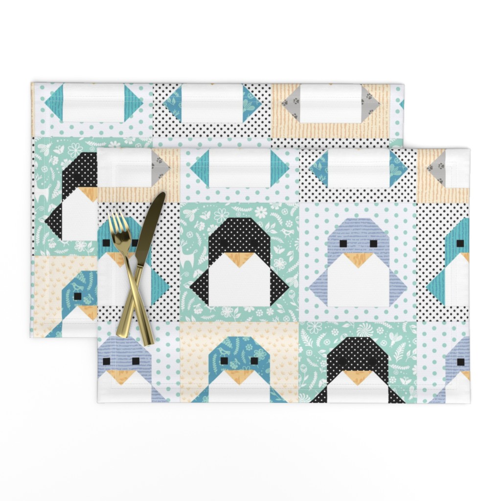 Origami Penguin Cheater Quilt