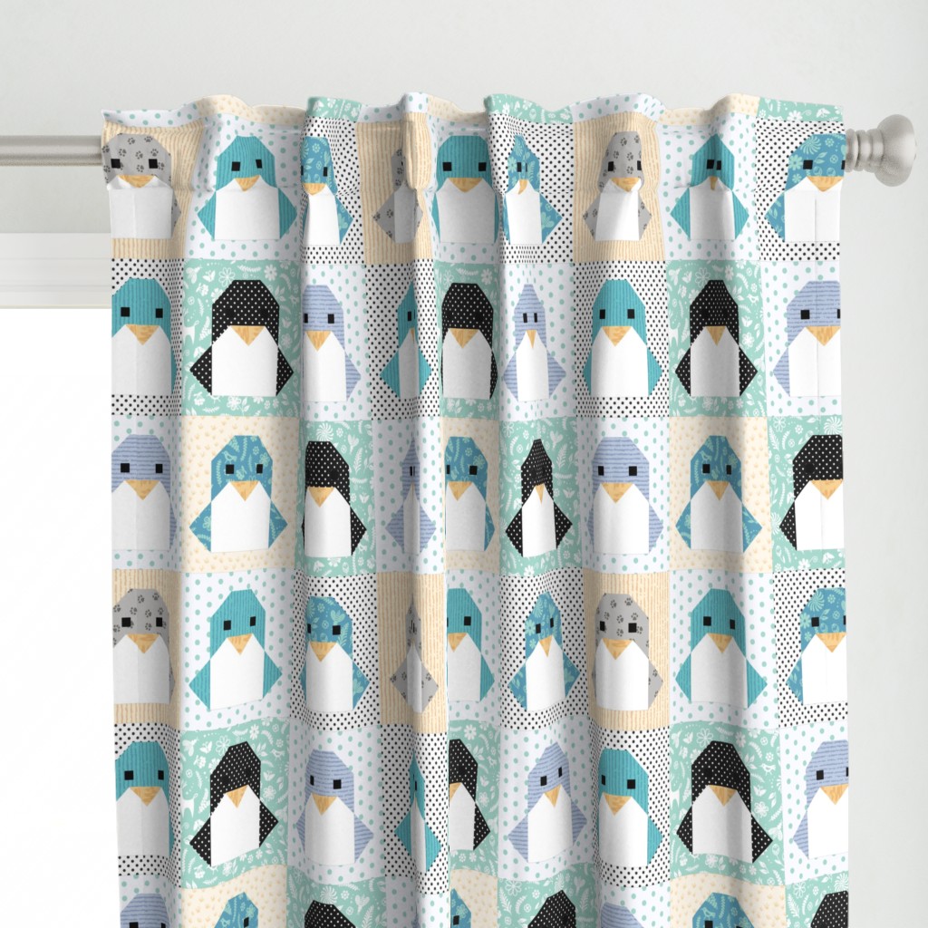 Origami Penguin Cheater Quilt