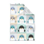 Origami Penguin Cheater Quilt