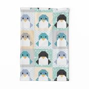 Origami Penguin Cheater Quilt