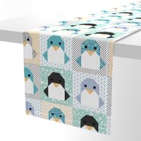 Origami Penguin Cheater Quilt