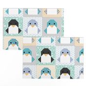 Origami Penguin Cheater Quilt