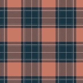 Teal Old Rose Plaid V02