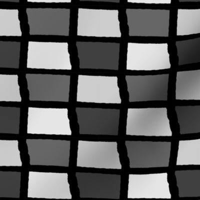 North Dakota State Shape Pattern Black and White