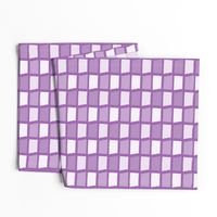 North Dakota State Shape Pattern Purple and White