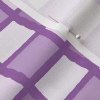 North Dakota State Shape Pattern Purple and White