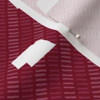 Nebraska State Shape Pattern Garnet and White Stripes