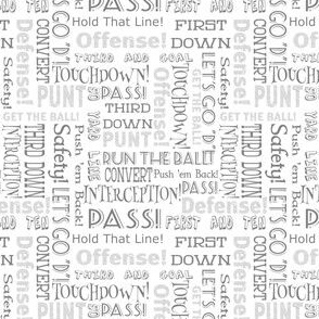 football words 2 gray and white
