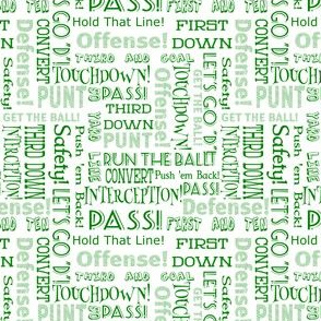 football words 2 green and white