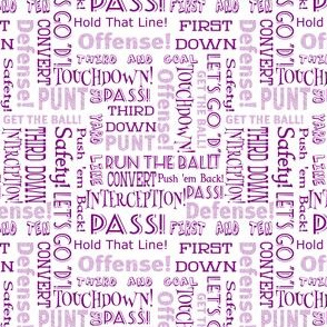 football words 2 purple and white
