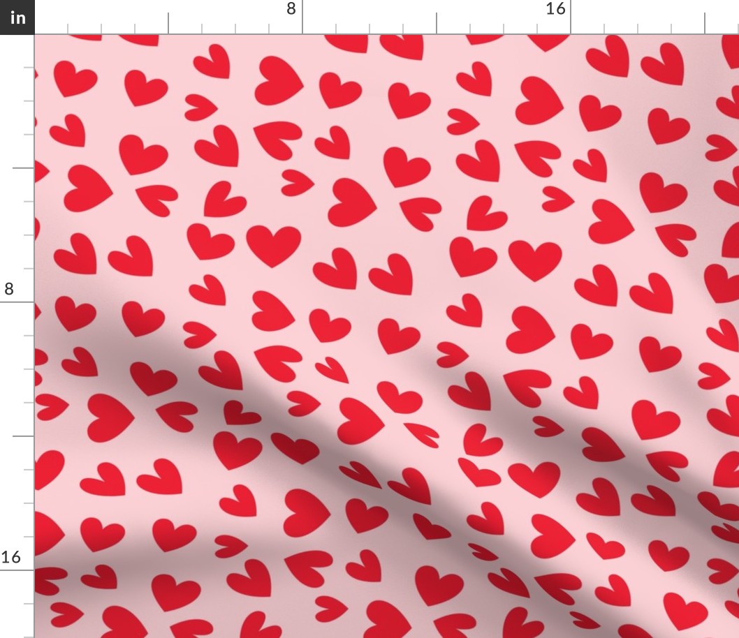 Valentines day hearts red and white - Valentines Day - Valentines Day Fabric