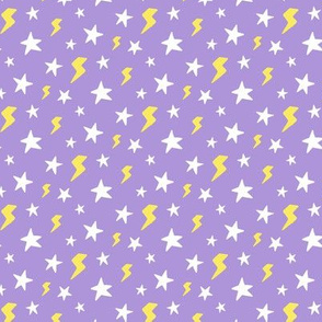 Stars and Lightning Bolts, Light Purple