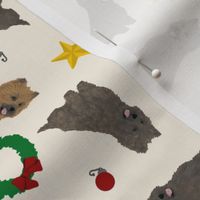 Tiny Cairn Terriers -  Christmas
