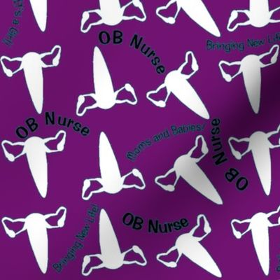 OB Nurse Cervix Purple