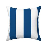 Classic Blue and White Circus Big Top 3" Vertical Stripes