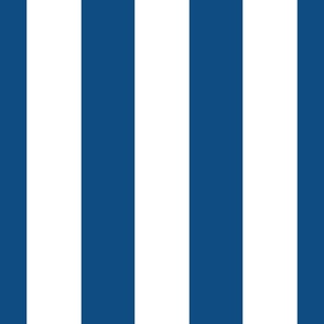 Classic Blue and White Circus Big Top 3" Vertical Stripes