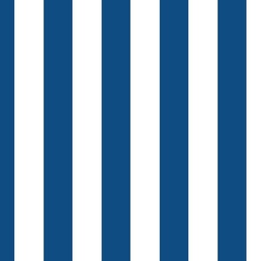Classic Blue and White Vertical Cabana Tent 2" Stripes