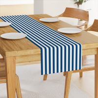 Classic Blue and White 3/4 inch Vertical Deck Chair Stripes