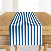 Classic Blue and White 3/4 inch Vertical Deck Chair Stripes