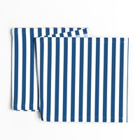 Classic Blue and White 3/4 inch Horizontal Deck Chair Stripes