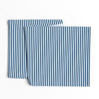 Narrow Horizontal ¼ inch Sailor stripes in Classic Blue and White