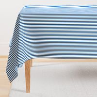  Narrow Vertical  ¼ inch Sailor Stripes in Classic Blue and White