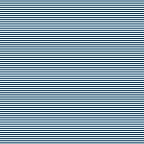  Classic Blue and White 1/8-inch Thin Pencil Horizontal Stripes
