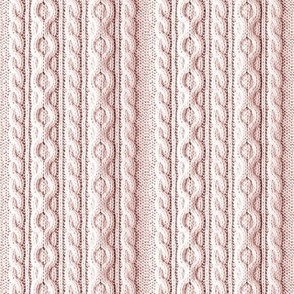 knit cable pink