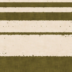Retro Stripes - on Olive (Large Scale)