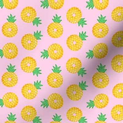 (1.5" scale) Pineapple donuts - doughnuts - summer - pink  - LAD20BS