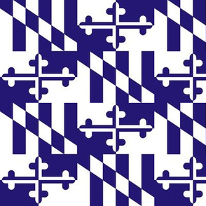 Maryland flag Purple and White