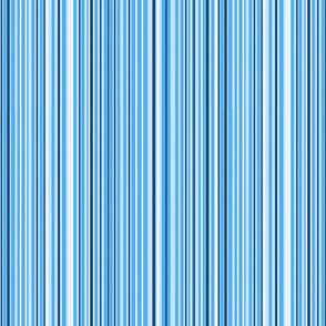 Skinny Vertical Blue Stripes