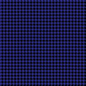 Houndstooth black and indigo blue