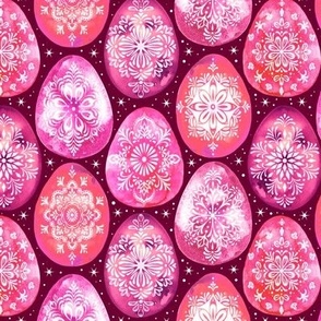  Pink Pysanky Eggs