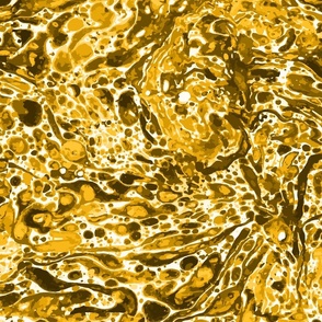 Alien Dreamscape- ET Land- Watercolor Marble Texture- Honey Gold