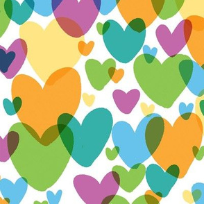 teal rainbow hearts small