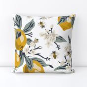 Bees And Lemons - Jumbo - White 