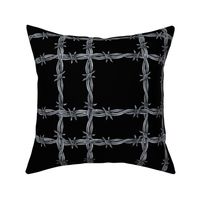 Barbed Wire Plaid Large