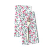 Tropical Flamingos - Grey - EXTRA TINY