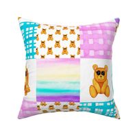 Bear Dog Cheater Quilt