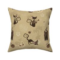 Kitschy cats -  broad scatter - caramel