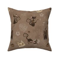 Kitschy cats -  broad scatter - chocolate