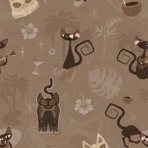 Kitschy cats -  broad scatter - chocolate