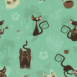 Kitschy cats -  broad scatter - mint