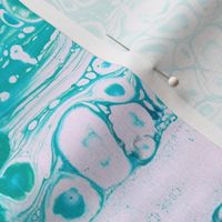 Kaleidoscope Pour Painting blue teal